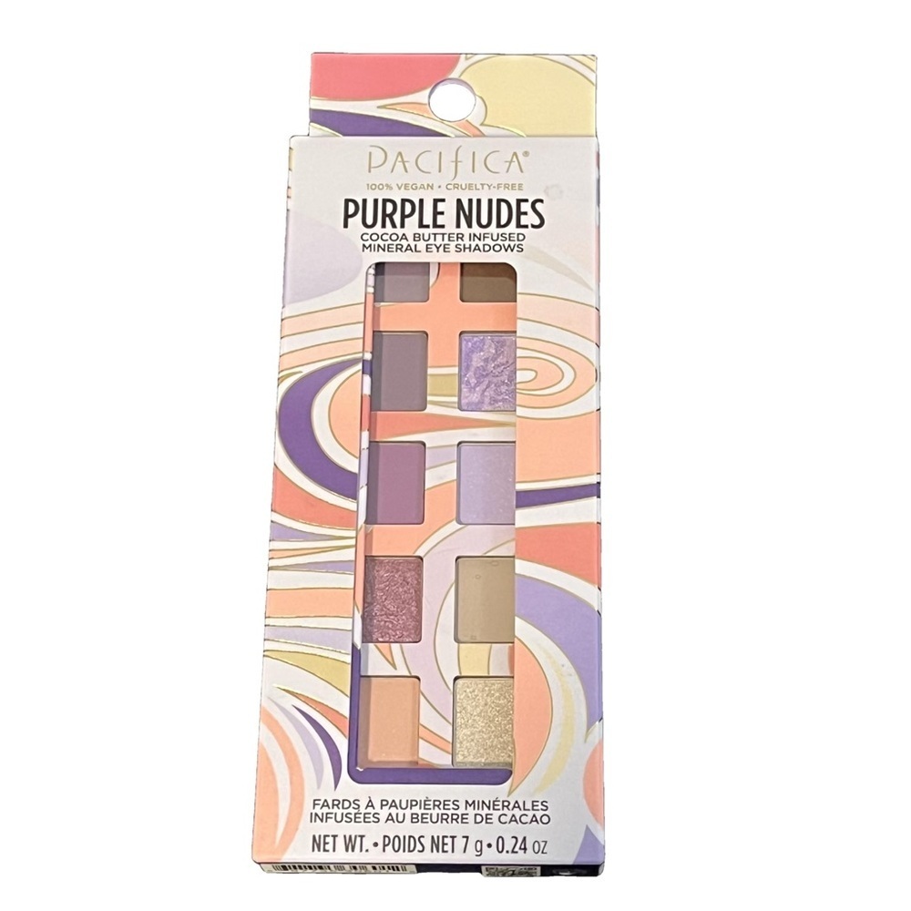 Pacifica Purple Nudes Eyeshadow Palette Vegan Cruelty Free Mineral High Pigment